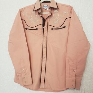 NEW  ACE OF DIAMONDS COWBOY LONG SLEEVE SHIRT..SIZE:S
